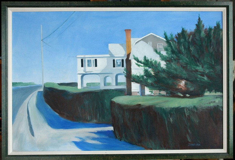 Original Oil on Canvas «The Whale House» by Ross D Jahnig