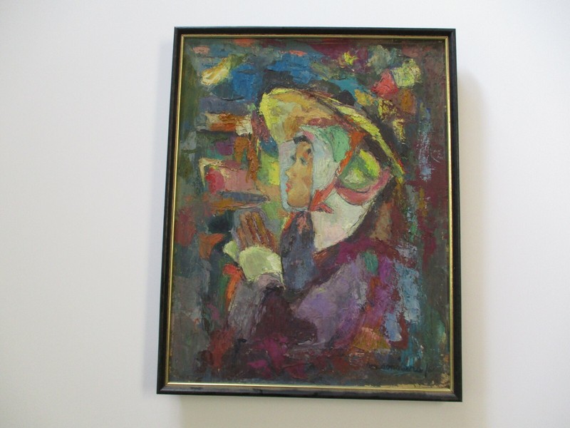 MYSTERY ARTIST IMPRESSIONIST EXPRESSIONIST PORTRAIT ASIAN CHINESE ? JAPANESE ?