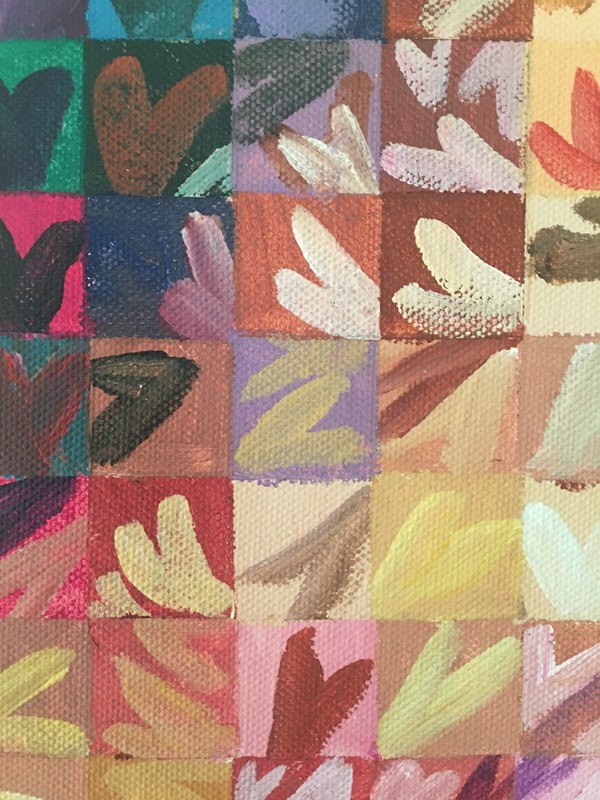 RANDAL HUISKENS,MARILYN MONROE,ORIGINAL,HOMAGE TO ANDY WARHOL & CHUCK CLOSE,WOW! gallery