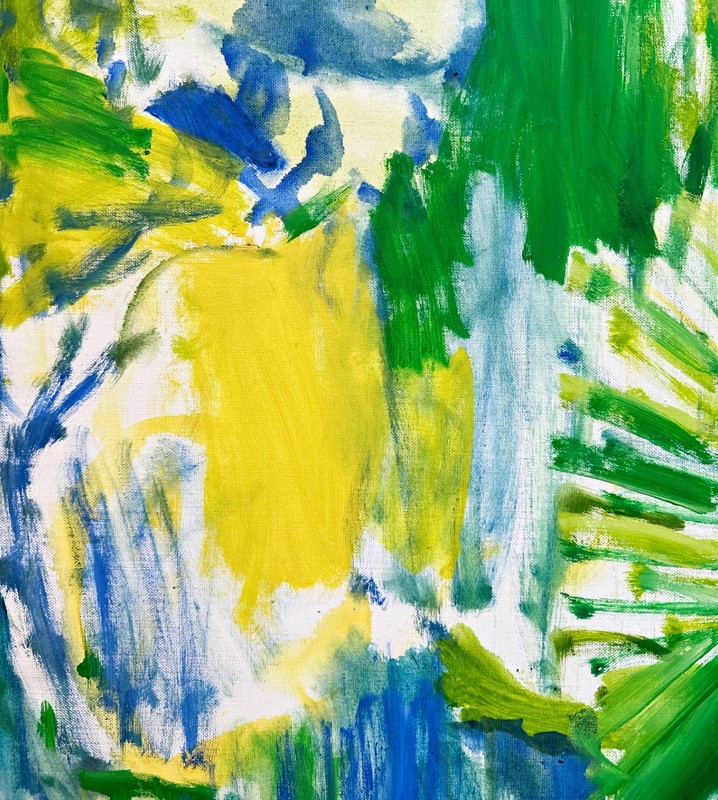 Sigrid Kopfermann, oil on canvas 1998, signed, Düsseldorf, Berlin Informel gallery