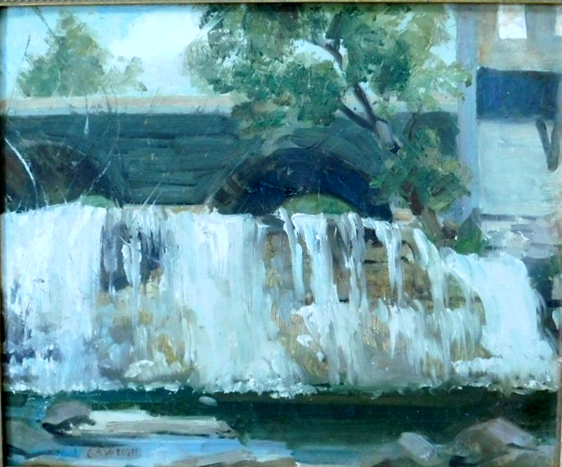 LISTED AMERICAN Charles A. Weigel (1883-1964) FINE ORIGINAL OIL PAINTING gallery
