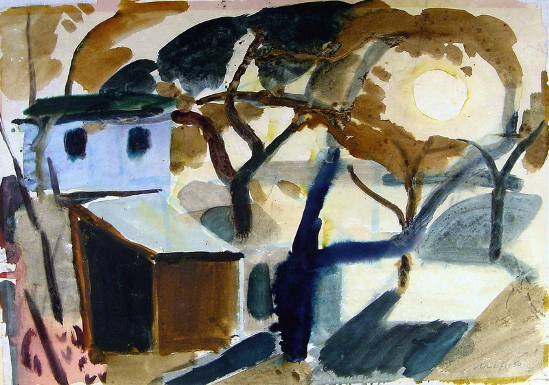Willi Ulfig 1910 – Regensburg / Expressionist / Aquarell, signiert / 1950