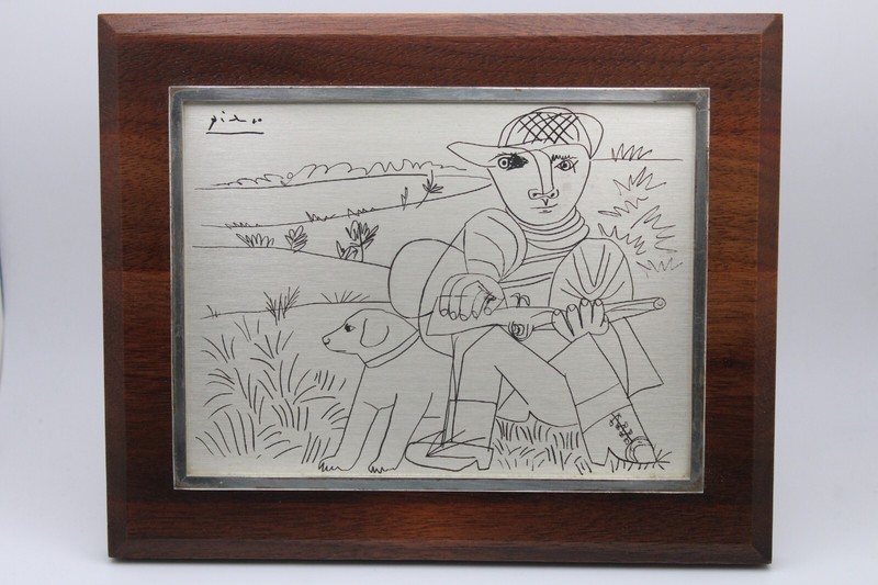 Franklin Mint Picasso’s «The Hunter» Silver Etching