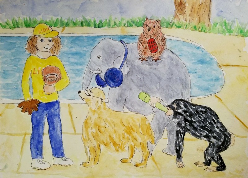 Original book illustration children decorative art watercolor and pen #6 – 40