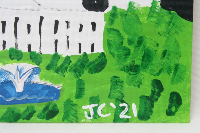 LIBERTY STANDS FOR SECOND AMENDMENT Jr CHARLIE FAST OUTSIDER POLITICAL FOLK ART gallery