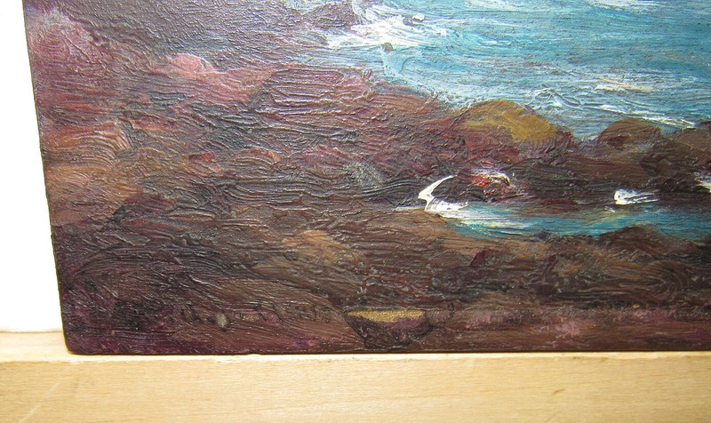 William AJ Claus 1880s Ptg Monhegan Headlands Listed Maine, Massachusetts Artist gallery