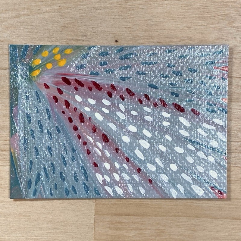 ACEO Original Painting Artist Trading Card, “Spellbound” OOAK 2.5”x3.5”