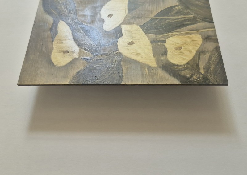 Calla Lily Painting | Original Oil Painting on Wood Panel | Botanical Art | 5x7 gallery