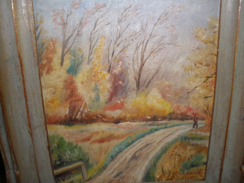 C.A.R.Beaulieu(1950); Vermont Fall Hunting Season: O/CB Spectacular color;Framed gallery