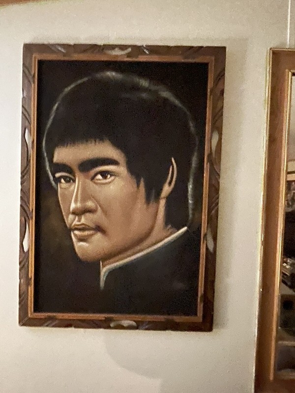 bruce lee painting on black velvet crush