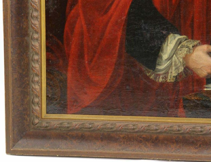 RARE HUGE 18th C Old Master Portrait Painting of a Nobleman, c 1730 gallery