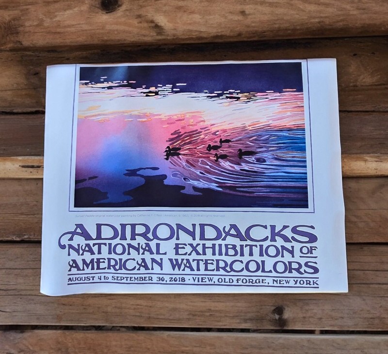 Adirondacks National Exhibition of American Watercolors Print 2018 28×22