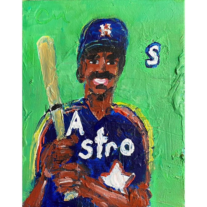 Kevin Bass Original Acrylic on Canvas 8x10 by Sergio Santos @ElSantosWorld