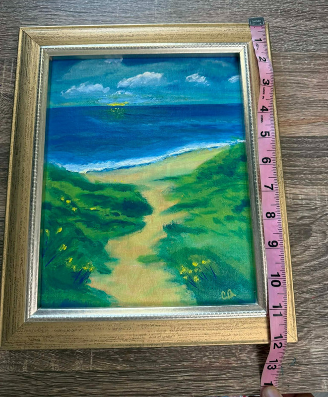 NEW Original Painting Wall Art Framed Signed Seascape Landscape Coastal Beachy gallery