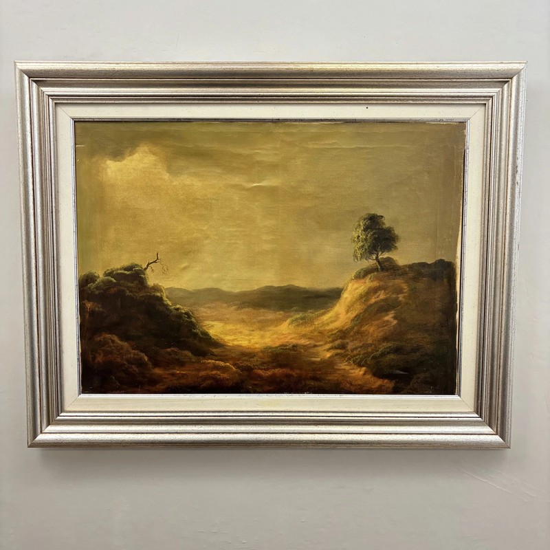 Timeless Landscape Oil Painting «Gnarled Branch» Rustic Large Art