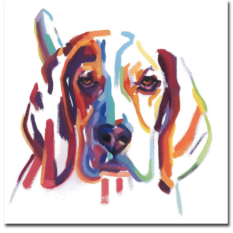 Beagle by Andrew Talbot Gallery-Wrapped Canvas Giclee Artwork (30 in x 30 in)