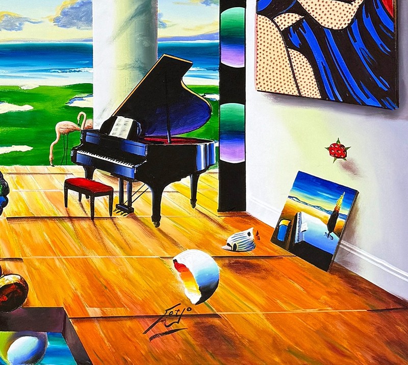Ferjo "Grand View" | Huge Original Painting on Canvas | 50x70" | Surrealism gallery
