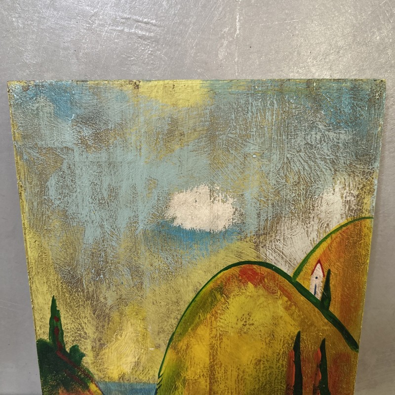 Janet Weed Beaver-Oil on Wood Panel-Contemporary Modernism Expressionist Signed gallery