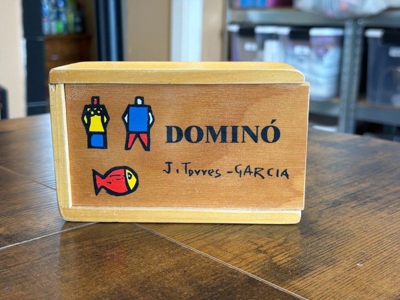 VTG MCM Limited Edition J. Torres-Garcia Wooden Domoino Set Art Work ~ Ex Cond.