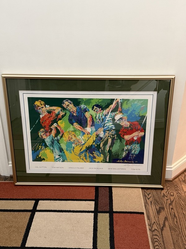 LeRoy Neiman Signed Golf Winners Serigraph Framed Limited Edition Artwork gallery