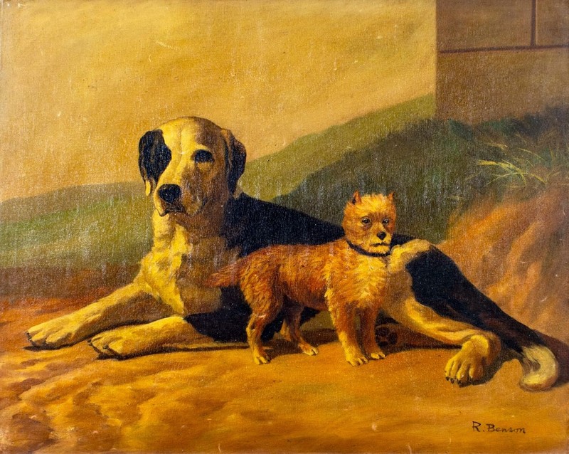 R Benson (20C) oil painting 136554