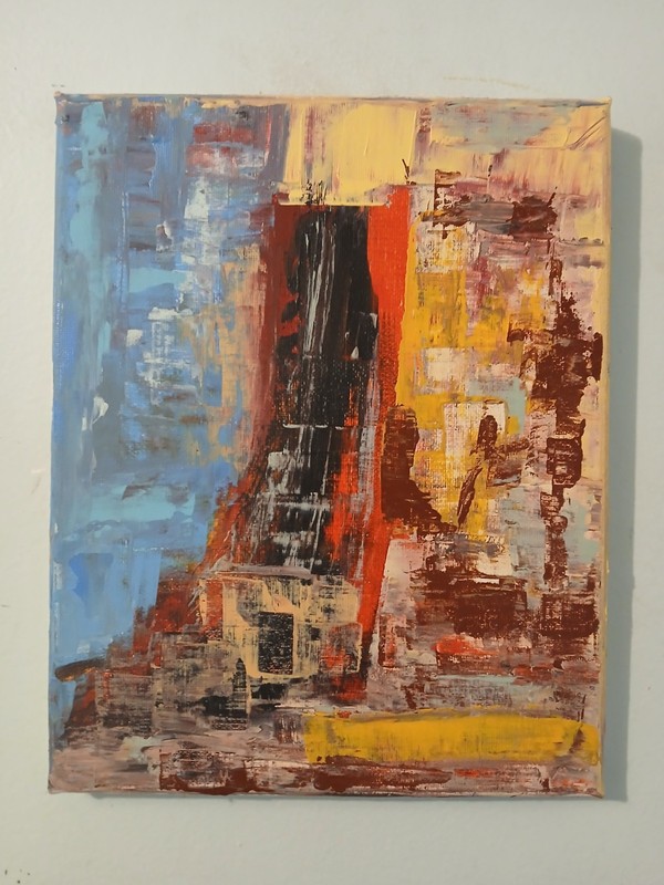 original abstract acrylic painting on canvas