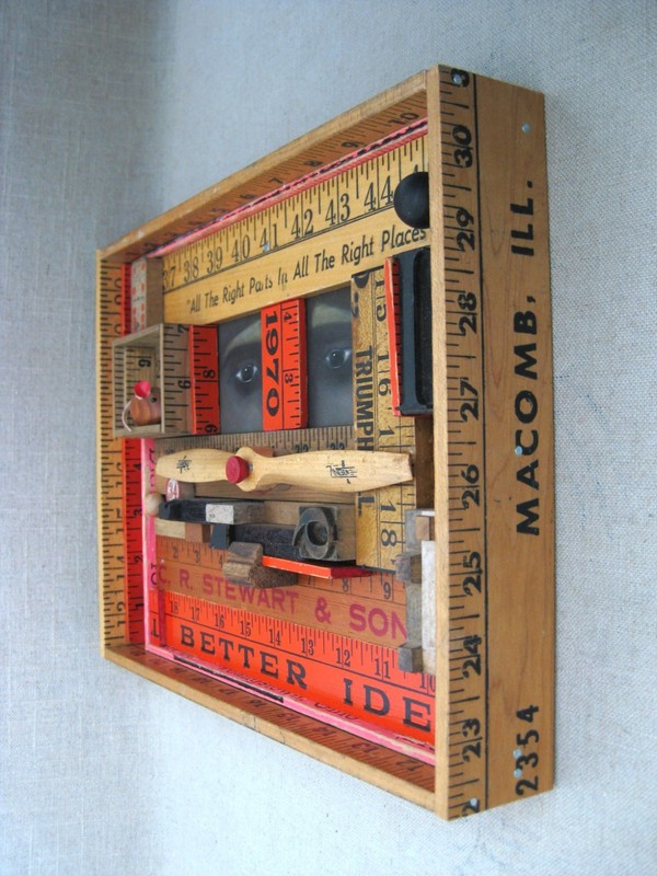 Lover's Eye Painting Assemblage Sculpture Eyeball Original Framed Wall Art gallery