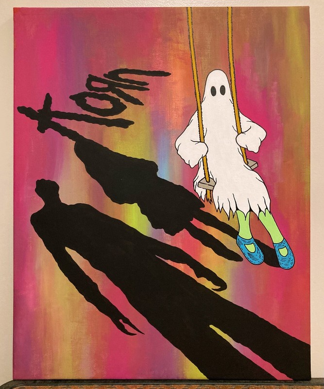 Korn Custom Painting 16×20 Acrylic On Canvas Abstract 1 Of 1