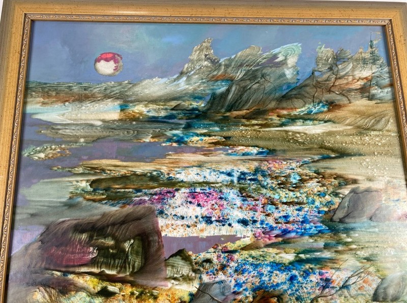 Laurence Sisson (1928–2015) – Signed Oil Painting, Circa 1960 -Estate Collection