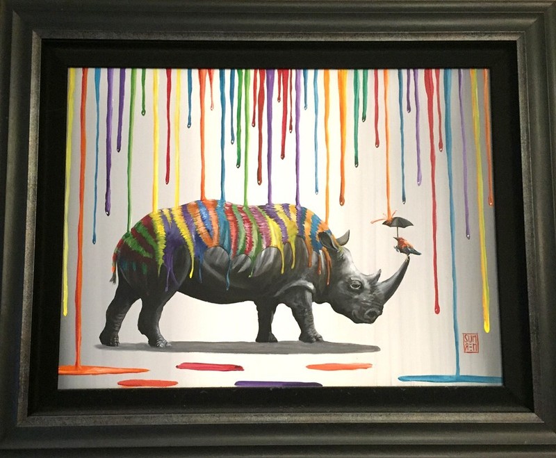 Michael Summers ORIGINAL Artwork framed : My Little Friend