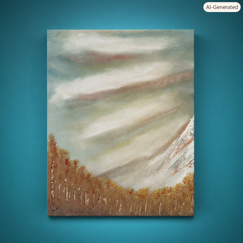 «Smoke Signal» Original Oil on Canvas Signed by the Artist One of a Kind (OOAK)