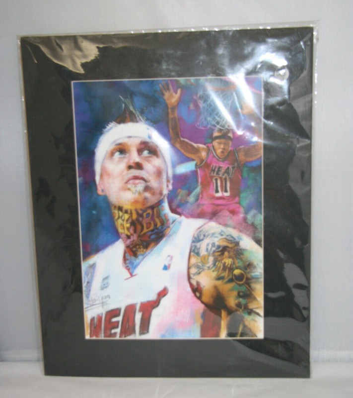 Chris Andersen «Birdman» Artwork Print Signed by Haiyan 15″ X 10.5″ NEW