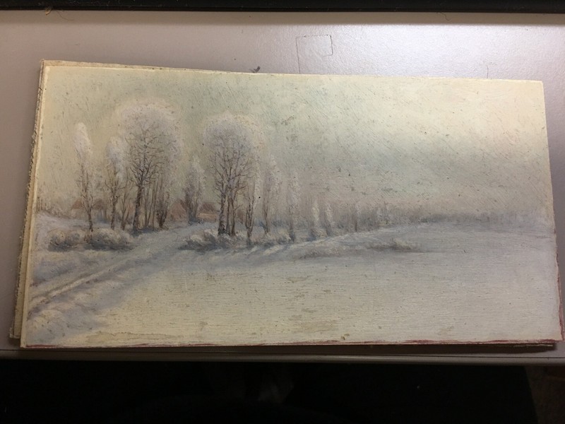 Landscape Painting of the Midway by Chicago Artist Louis Ahrens 1886