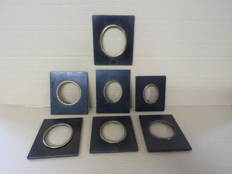 English Miniature Frames x 7 Job Lot 18th & 19th Century