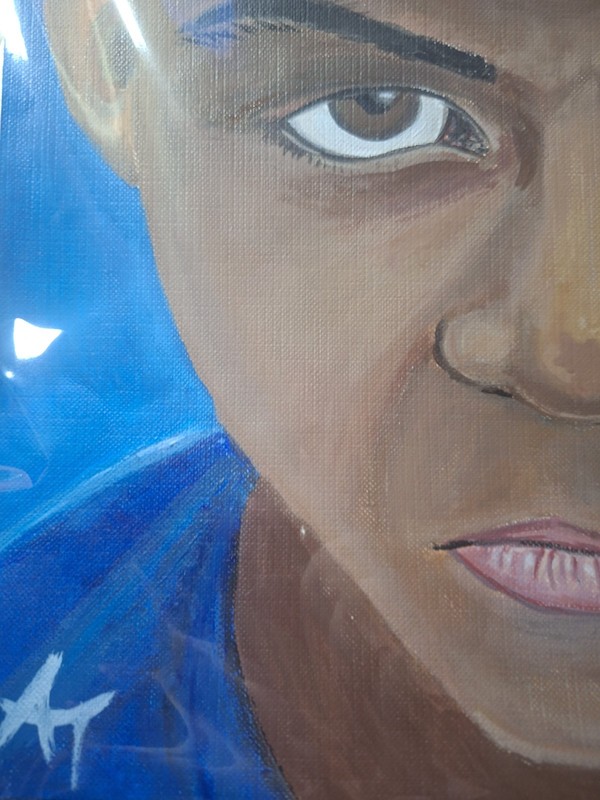 Contemporary Figurative Young Man Painting 9x12 In Acrylics gallery