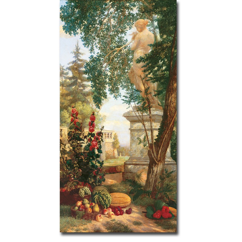Decorative Panel with Fruit by Dugasseau Gallery Wrap Canvas Art (24 in x 12 in)