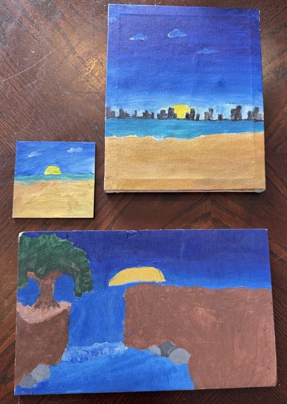 «Sunsets & Skylines» – Original Acrylic Collection by a Rising Artist (13)