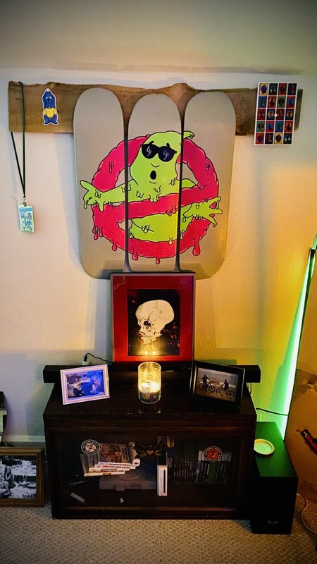 3 Piece Skateboard Deck Painting