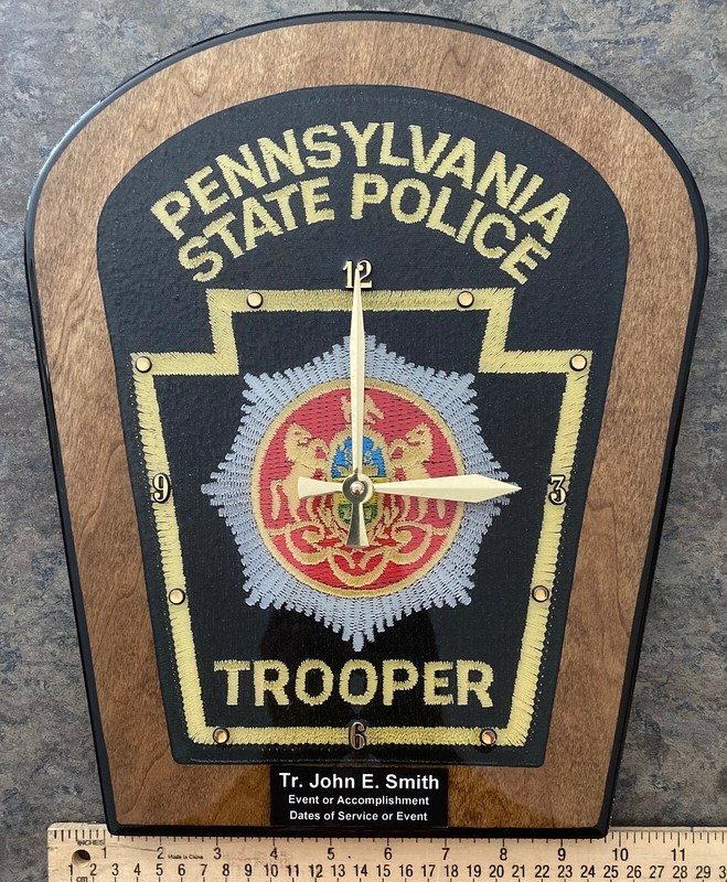 Pennsylvania State Police Clock