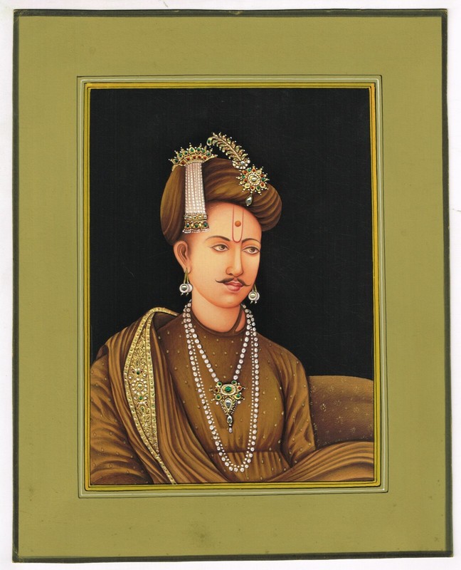 Handmade Rajasthan Miniature Old Art & Painting Of Mewar Art School On Paper