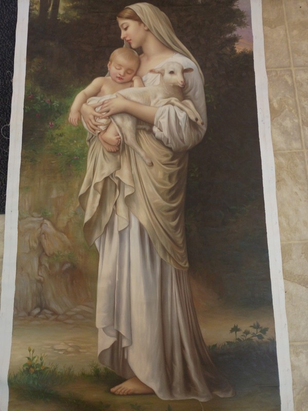 Framed Bouguereau L’Innocence Repro, Quality Hand Painted Oil Painting 20x24in