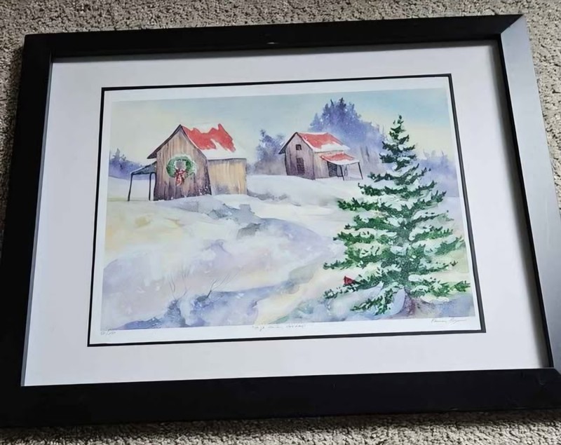 Raney Rogers High Country Holiday Watercolor Piece