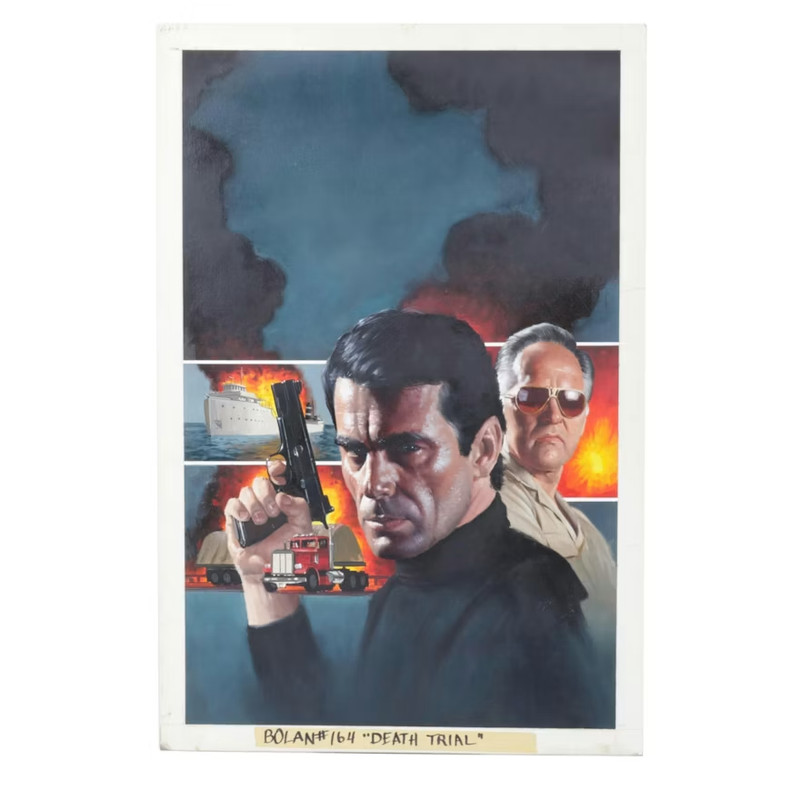Vintage Danny Crouse Movie Oil Painting «The Executioner»