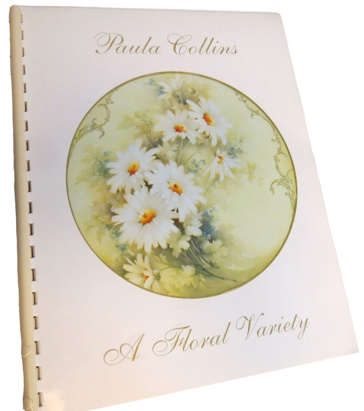 A Floral Variety Paula Collins 1994 Porcelain China Painting Author SIGNED