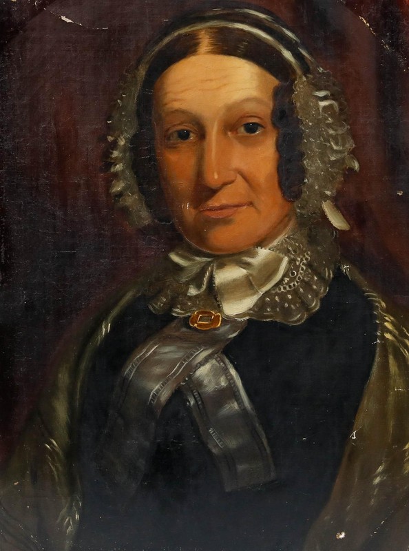 Mid 19th Century Oil - Portrait of a Victorian Lady gallery