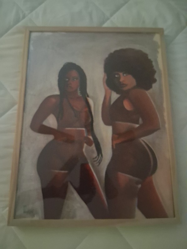 Sisters at the Gym. – Original 18×24 Realistic Oil