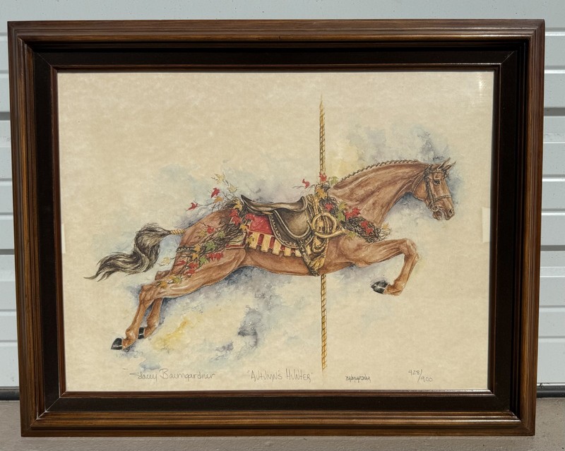 STACEY BAUMGARDNER «SEASONS» «AUTUMN’S HUNTER» CAROUSEL -LITH- LMDT EDITION