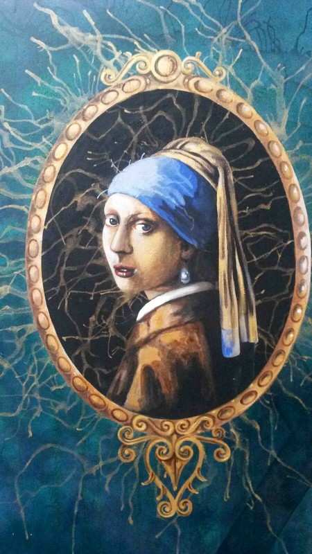 art painting acrylic oil canvas direct from the artist original golden calf veal gallery