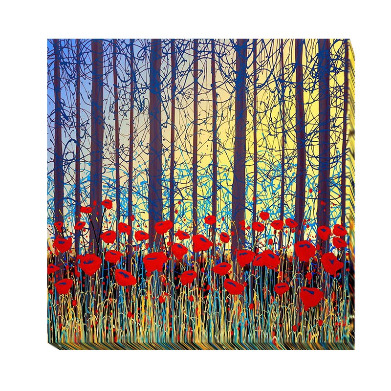 Sunset Poems by Daniel Lager Gallery-Wrapped Canvas Giclee Art (14 in x 14 in)