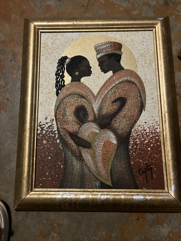 Oil:Acrylic Painting Of African Men And Women Sound By Artist#669805